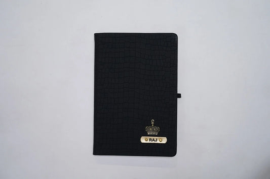 Personalised Croc Leather Diary - Brown