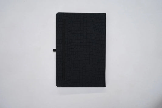 Personalised Croc Leather Diary - Black