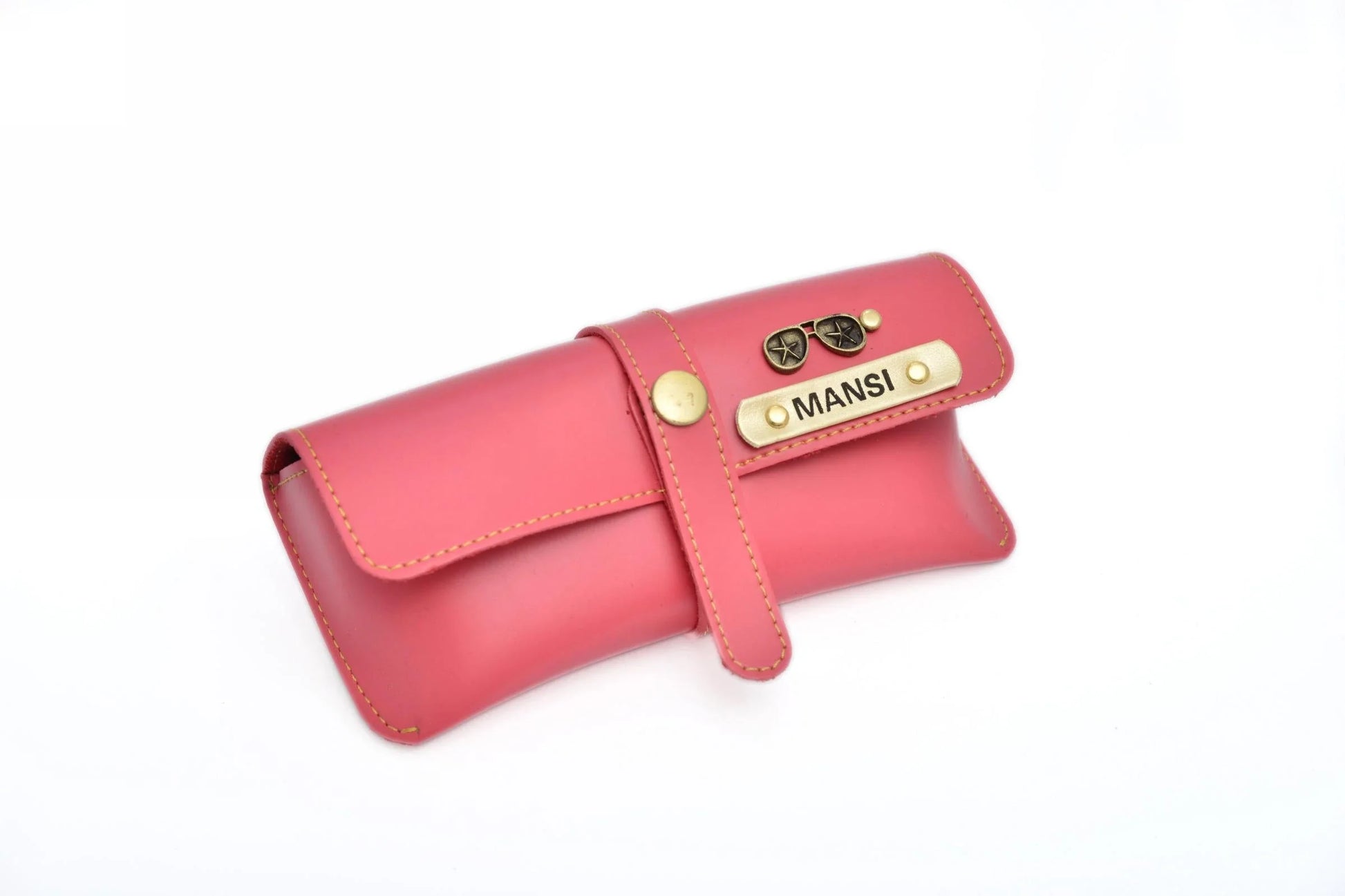 personalized-cb03-pink-customized-best-gift-for-boyfriend-girlfriend.So, protect your eyewear too and make it look modern by getting your very own classy, personalized unisex leather glass case.  Add your name and charm to your favourite coloured eyewear case and live in style!   With a royal leathery finish and a top-notch material quality, these personalized unisex glass cases prove to be sturdy while looking stylish. They protect your eyewear from all sorts of stresses!
