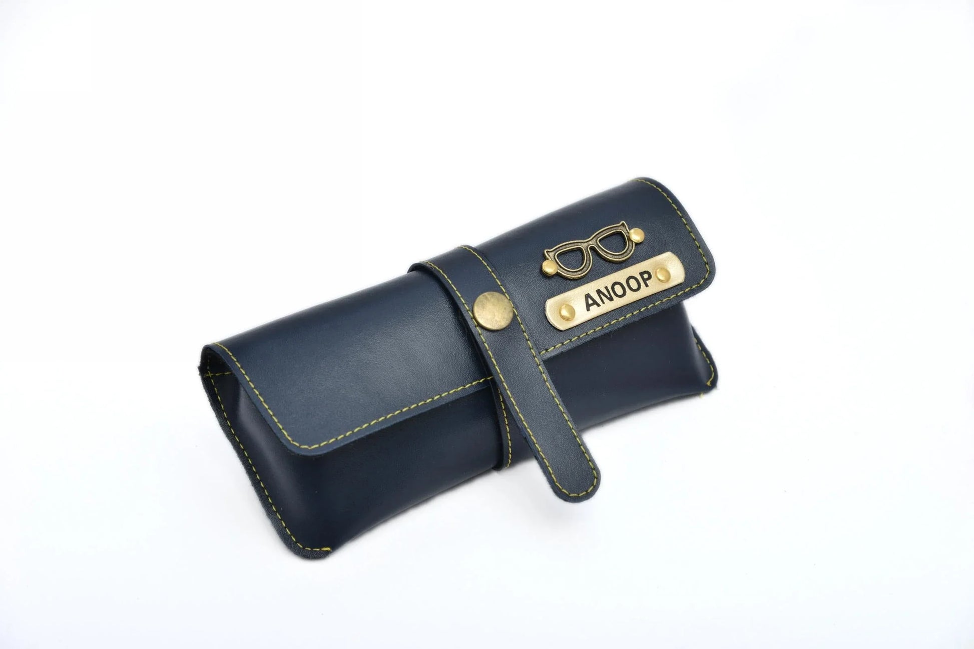 personalized-cb03-royal-blue-customized-best-gift-for-boyfriend-girlfriend.So, protect your eyewear too and make it look modern by getting your very own classy, personalized unisex leather glass case.  Add your name and charm to your favourite coloured eyewear case and live in style!   With a royal leathery finish and a top-notch material quality, these personalized unisex glass cases prove to be sturdy while looking stylish. They protect your eyewear from all sorts of stresses!