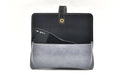 Inside or open view of grey sunglasses case