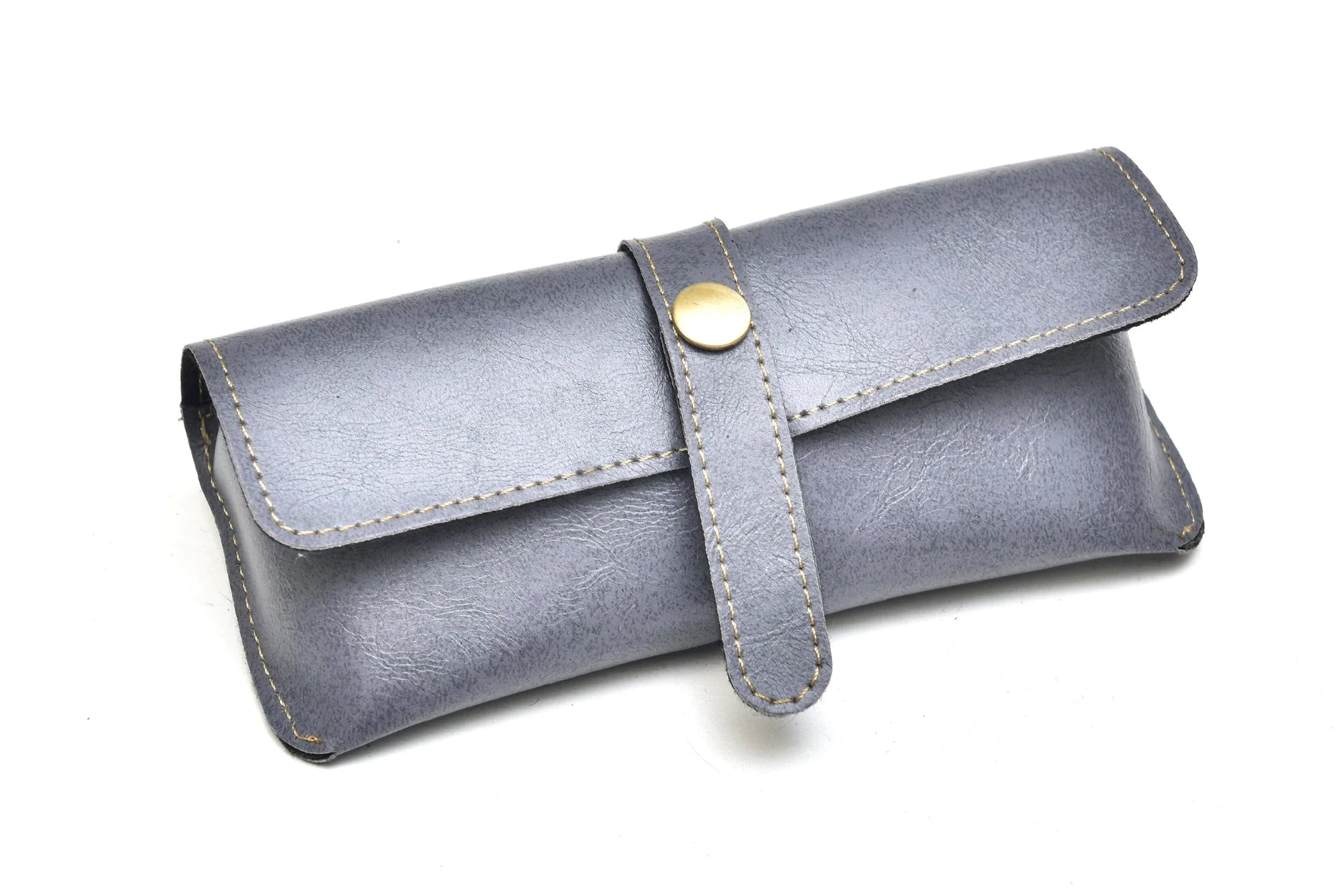 back view of customized sunglasses case- grey