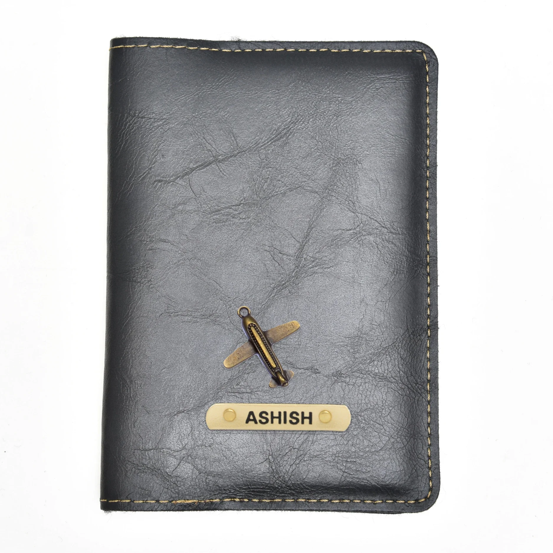 Travel in elegance with a customized leather passport case that adds a touch of luxury to your journey.