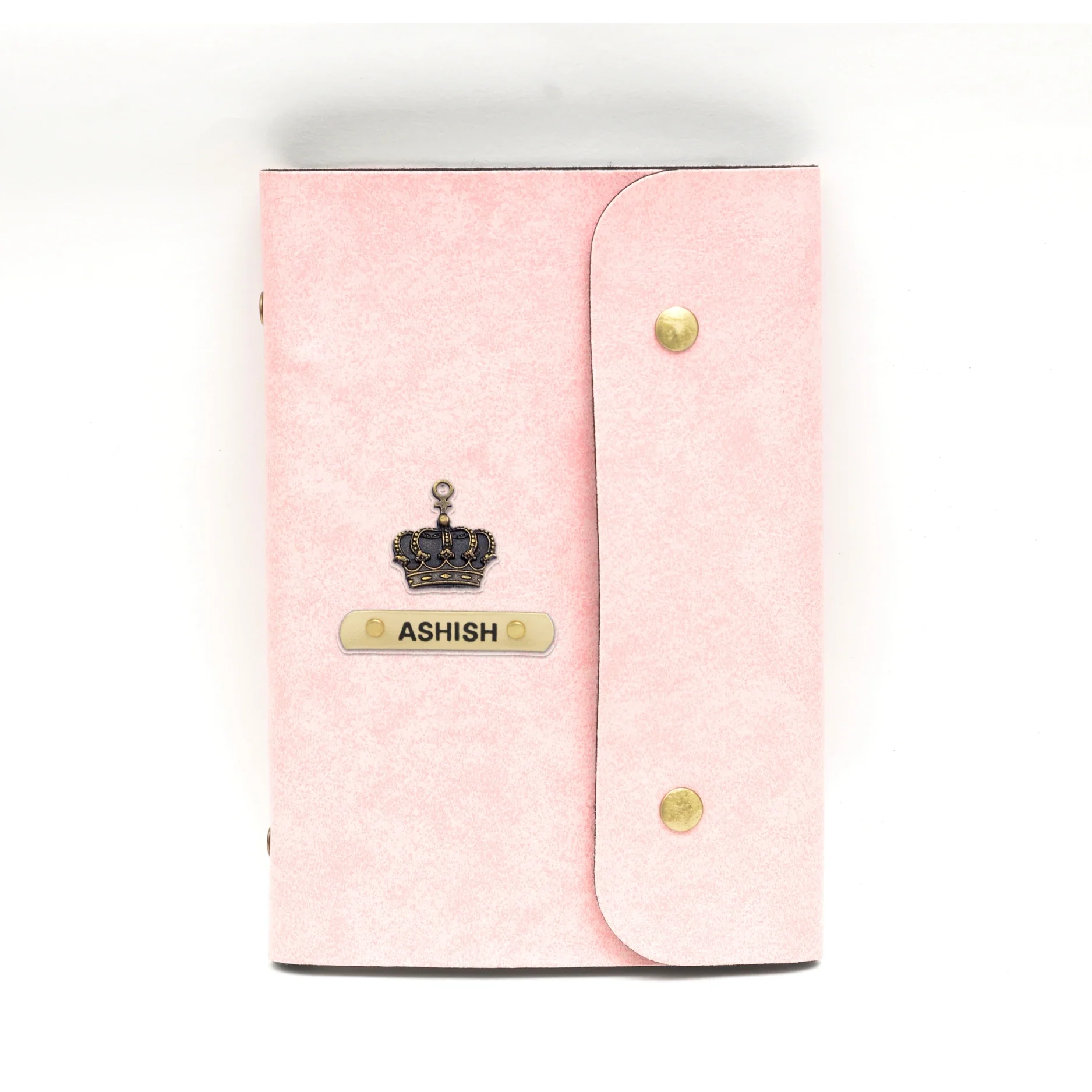 Make a statement with our elegant and practical customized leather buttoned diary. Perfect for any occasion, it's the perfect way to stay organized and stylish.