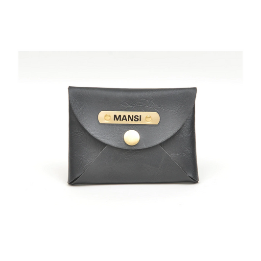 Classy Leather Customized Business-Visitng Card Holder(Black)