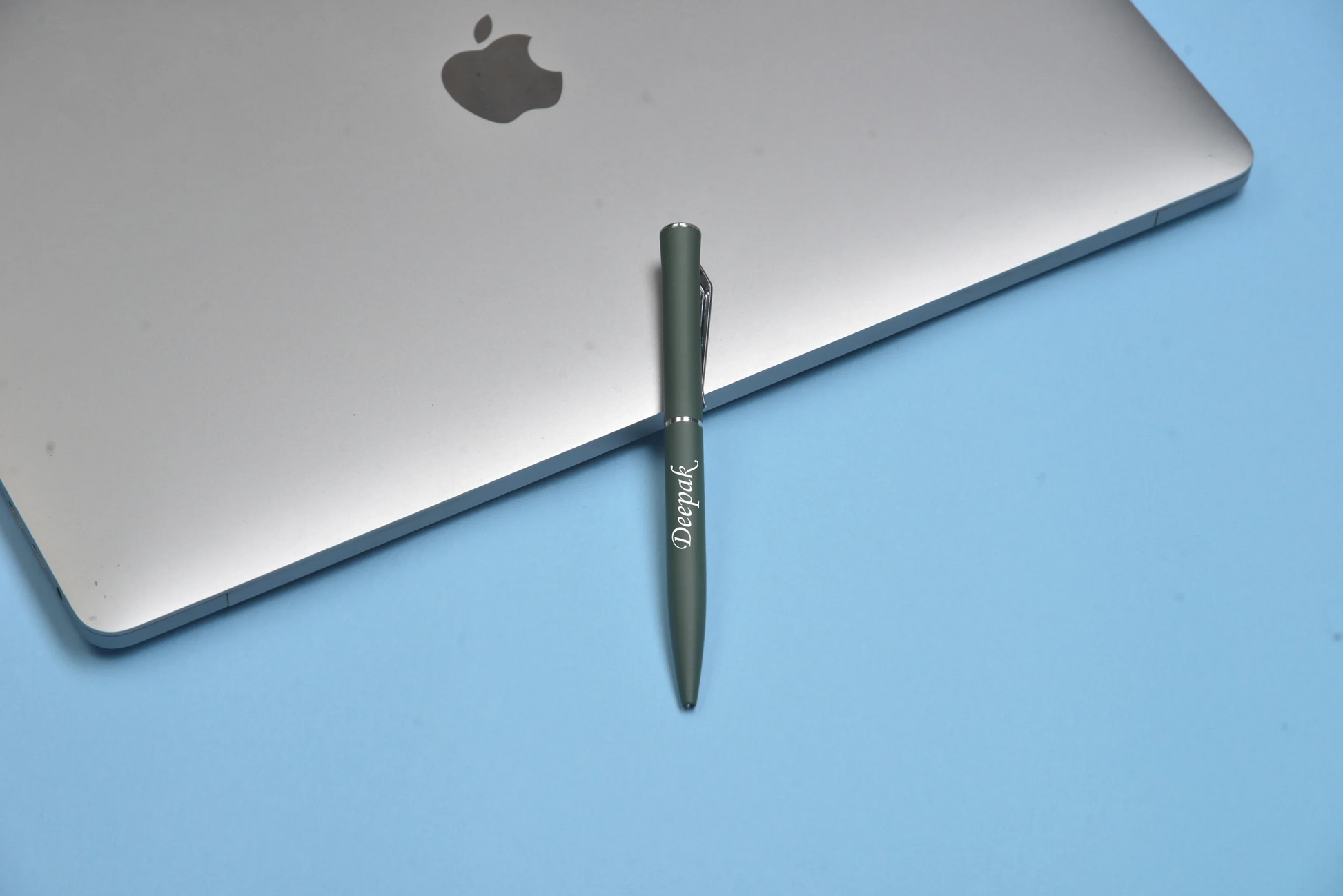 "Write on-the-go with our portable and convenient pen. Perfect for busy individuals and for travel."
