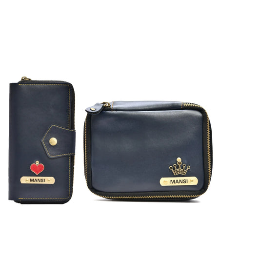 This Mini Makeup Kit and zip around lady Wallet combo is a must-have for the woman who wants to look her best no matter where she goes. It's perfect for gifting to your cousin in Bhopal, who is always attending parties and events.