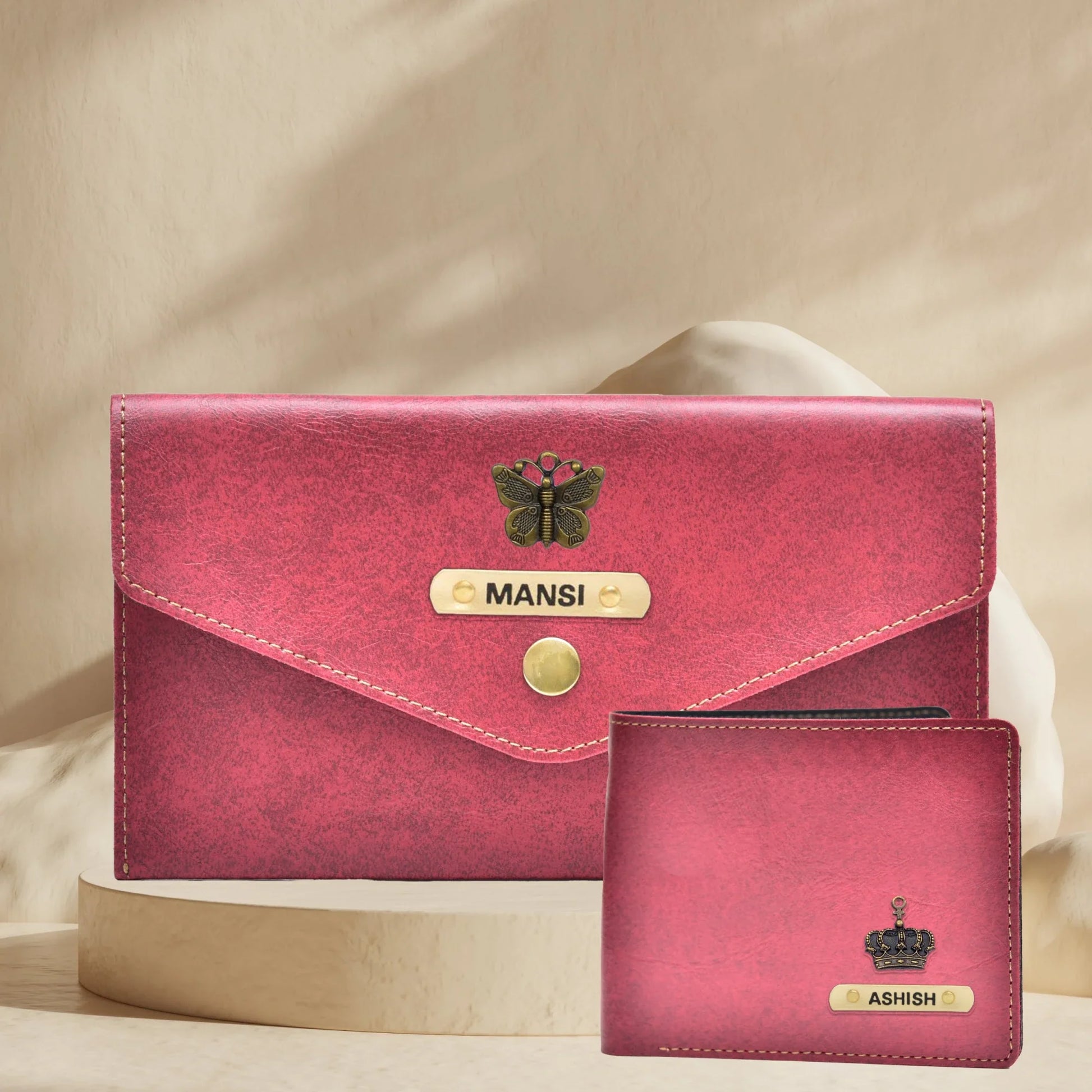 Classy Minimal Clutch Classy Men's Wallet Couple Gifts Maroon