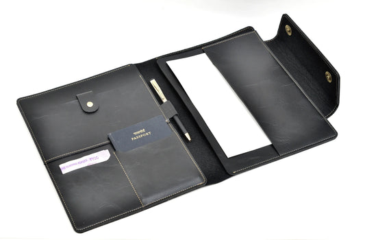 Classy Leather Customised Stylish Lady Wallet  (Black)
