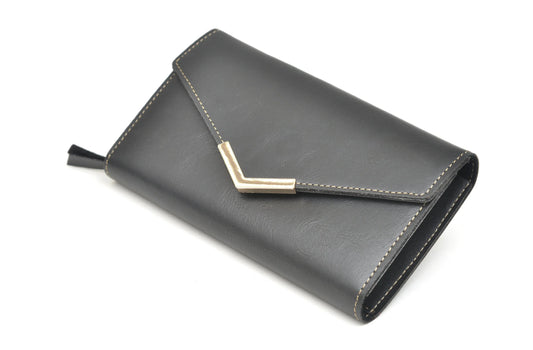 Classy Lady Wallet + Classy Men's Wallet | Couple Gifts - Black