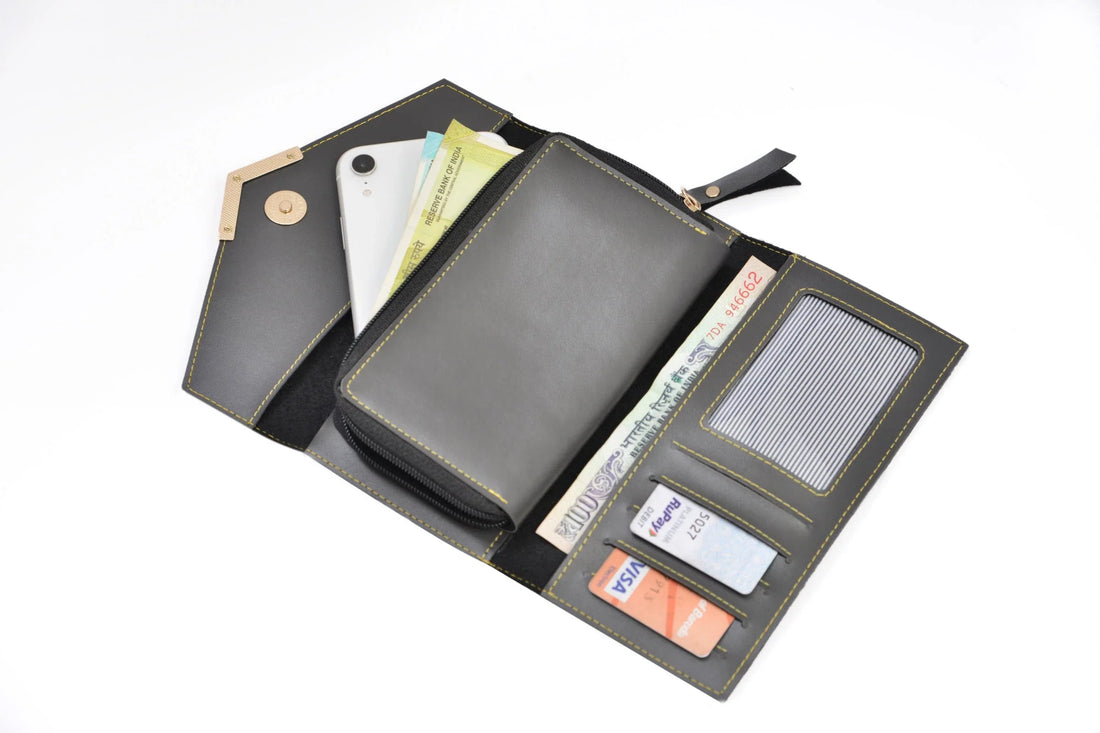 Elevate your fashion game with our collection of custom stylish lady wallets. 