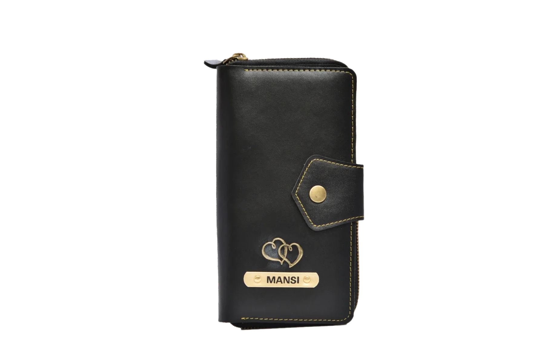 This zip around lady wallet is made of high-quality leather and comes with ample storage for cards, cash, and coins.