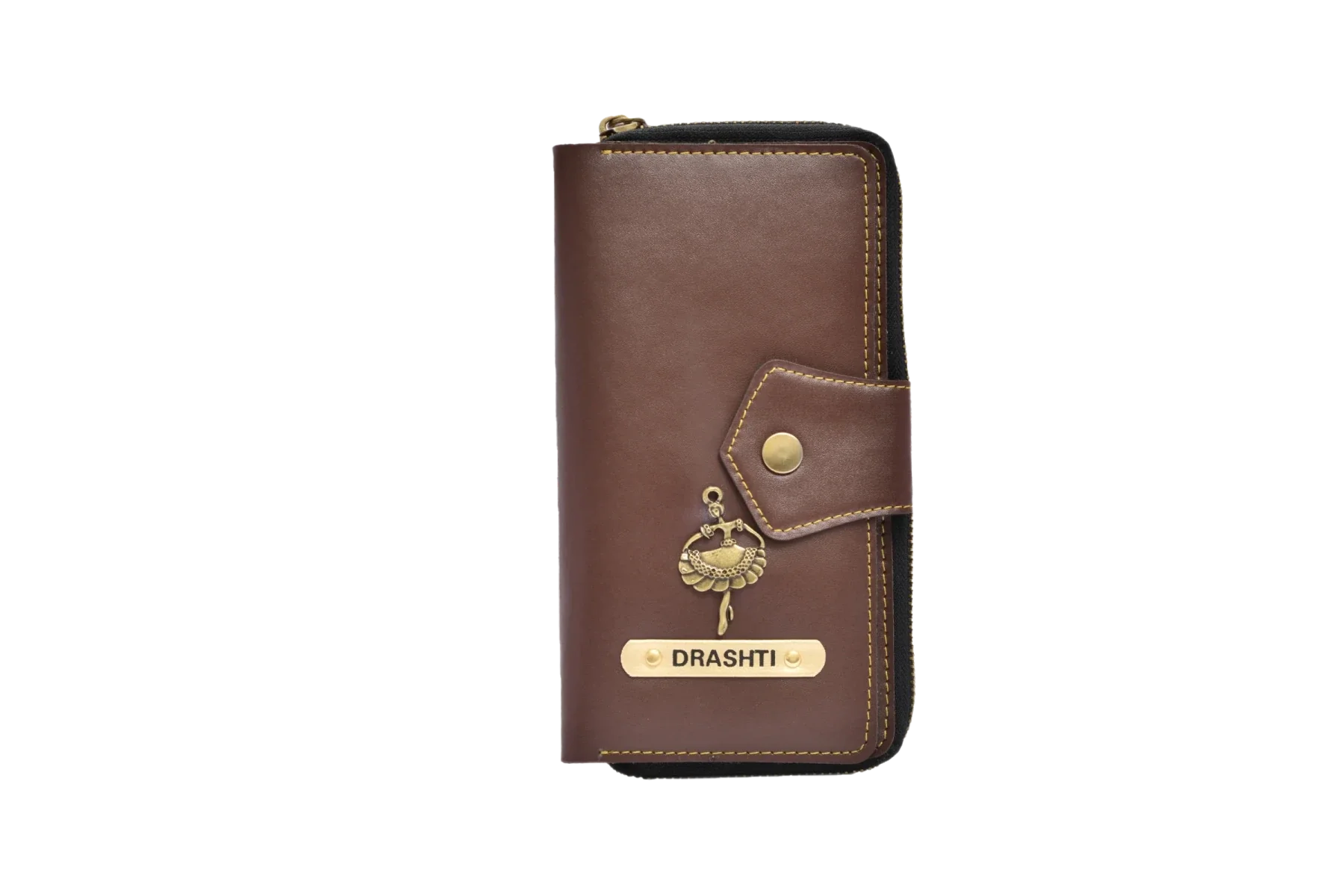 This zip around lady wallet is the perfect size for your everyday needs, with a sleek and compact design that fits comfortably in your purse or handbag.