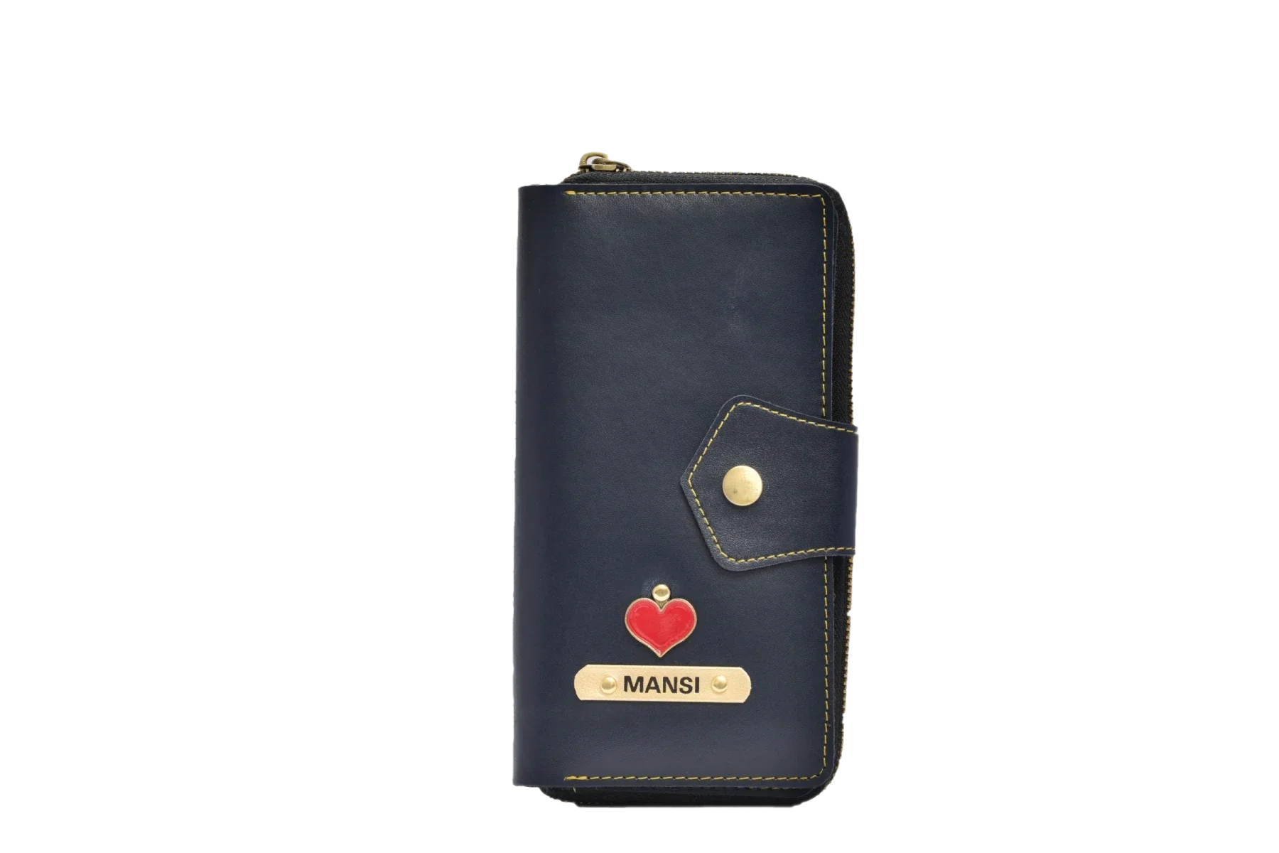 Keep your valuables secure and easily accessible with this sleek and sophisticated zip around lady wallet.
