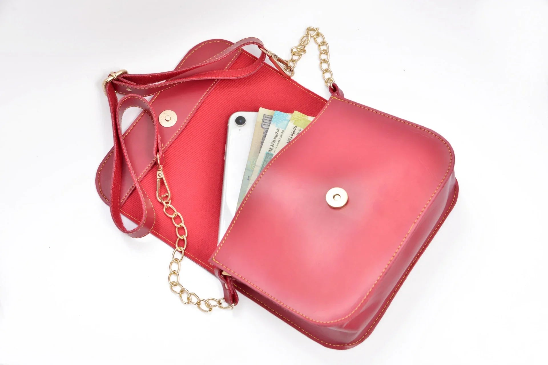 Personalized lady chain sling bag perfect wallet for lady