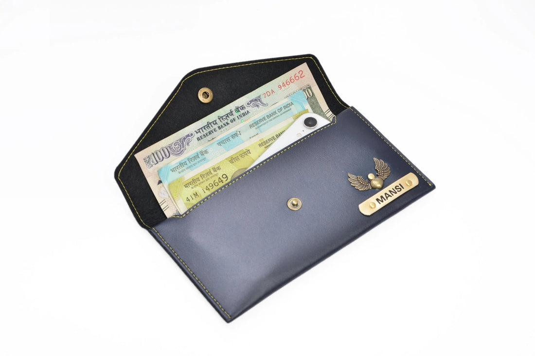 "Get this sleek and compact wallet to keep your cards and currencies together.  "