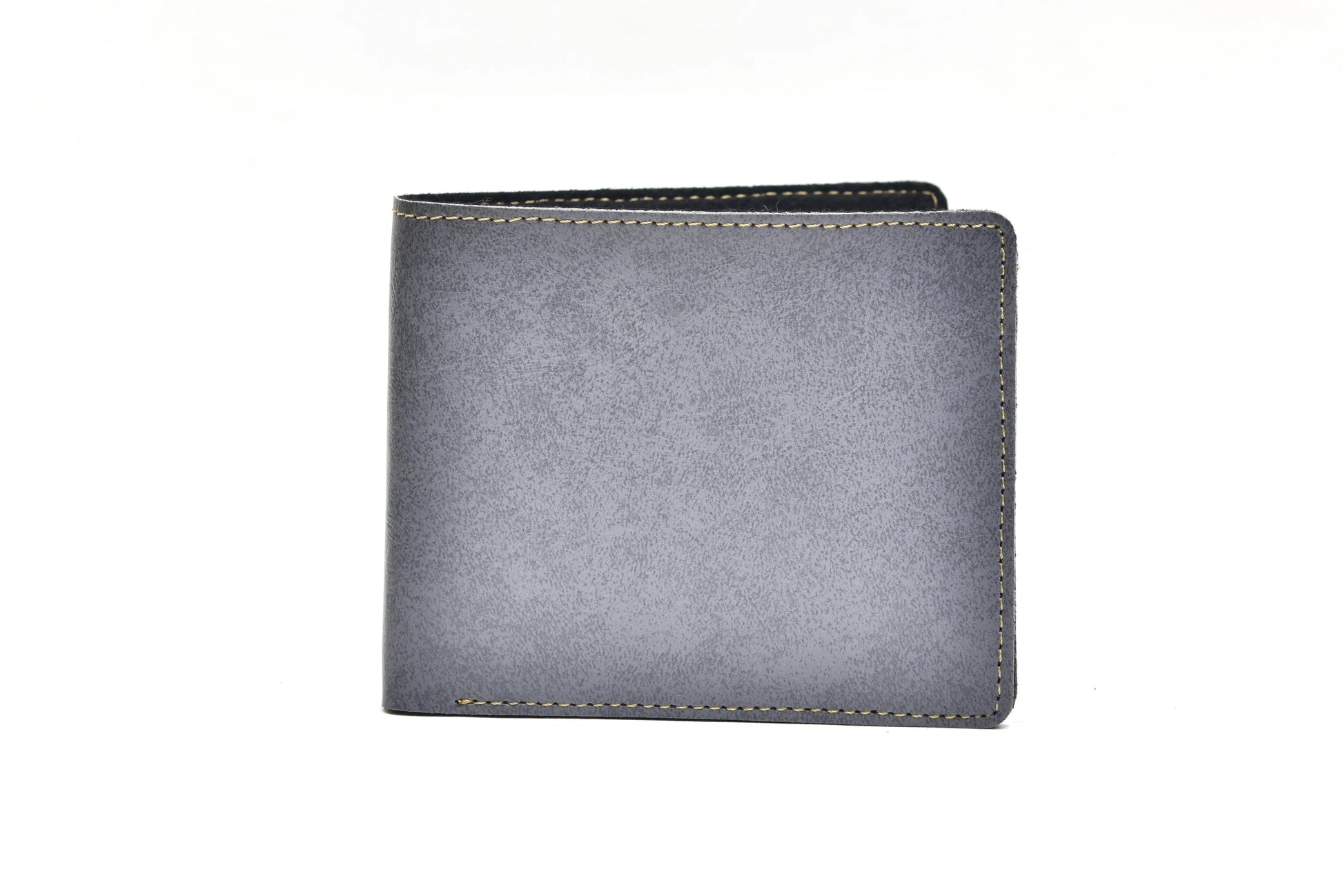 Back view of grey men's wallet