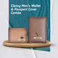 personalized classy leather passport cover and wallet