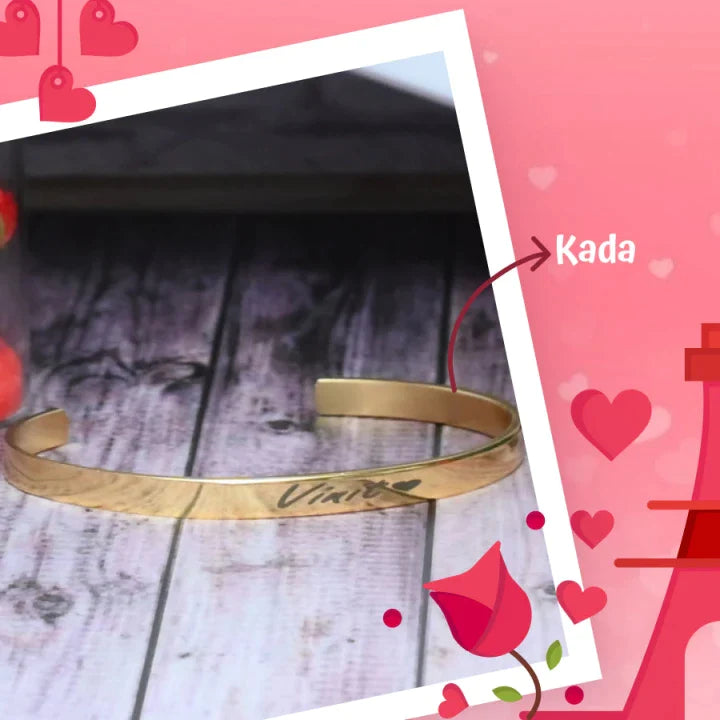 Add this piece of jewelry to embark your new journey of love with a bond of togetherness with our exquisite kada bracelts