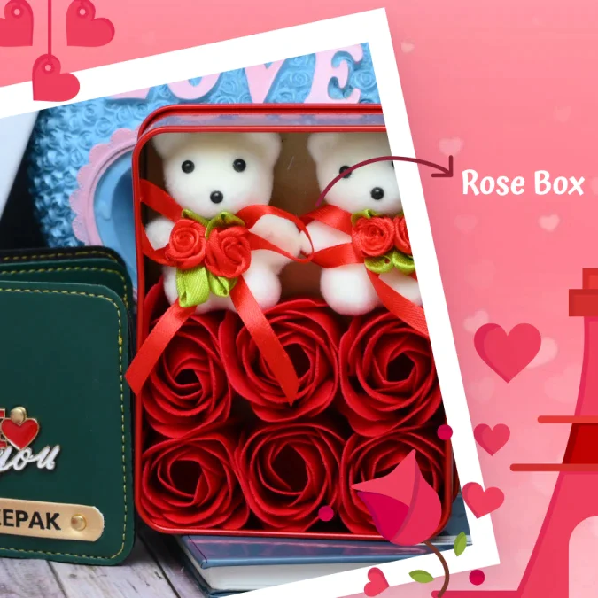Express the unsaid to your valentine by gifting th box of mesmerising rich red roses.
