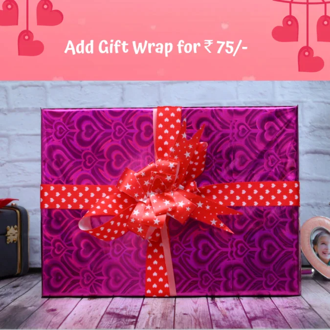 Wrap this gift for unmatched elegance and decorative appearance. Make your partner more eager and thrilled to unwrap the surprise