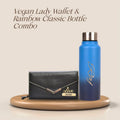 Personalized Perfect wallet and multi-color water bottle