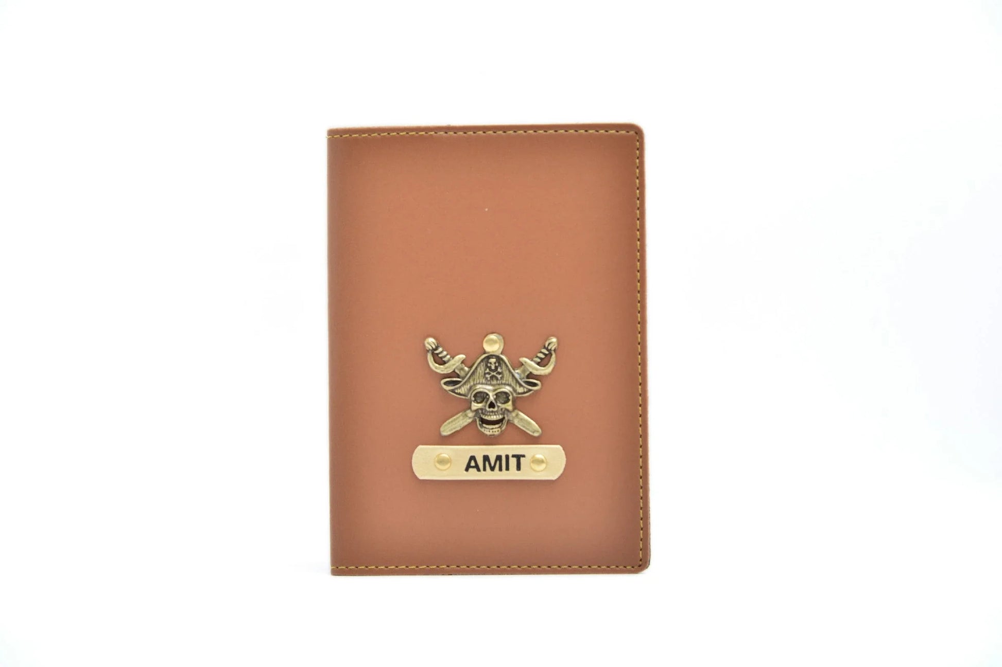 personalized-passport-cover-tan-customized-best-gift-for-boyfriend-girlfriend. Classy passport case made with the top-notch quality vegan leather is the perfect touch to any office/formal attire. This is the best corporate gift! Always be trending and in fashion with our customized passport case. The passport cover material is vegan/synthetic/faux/PU leather