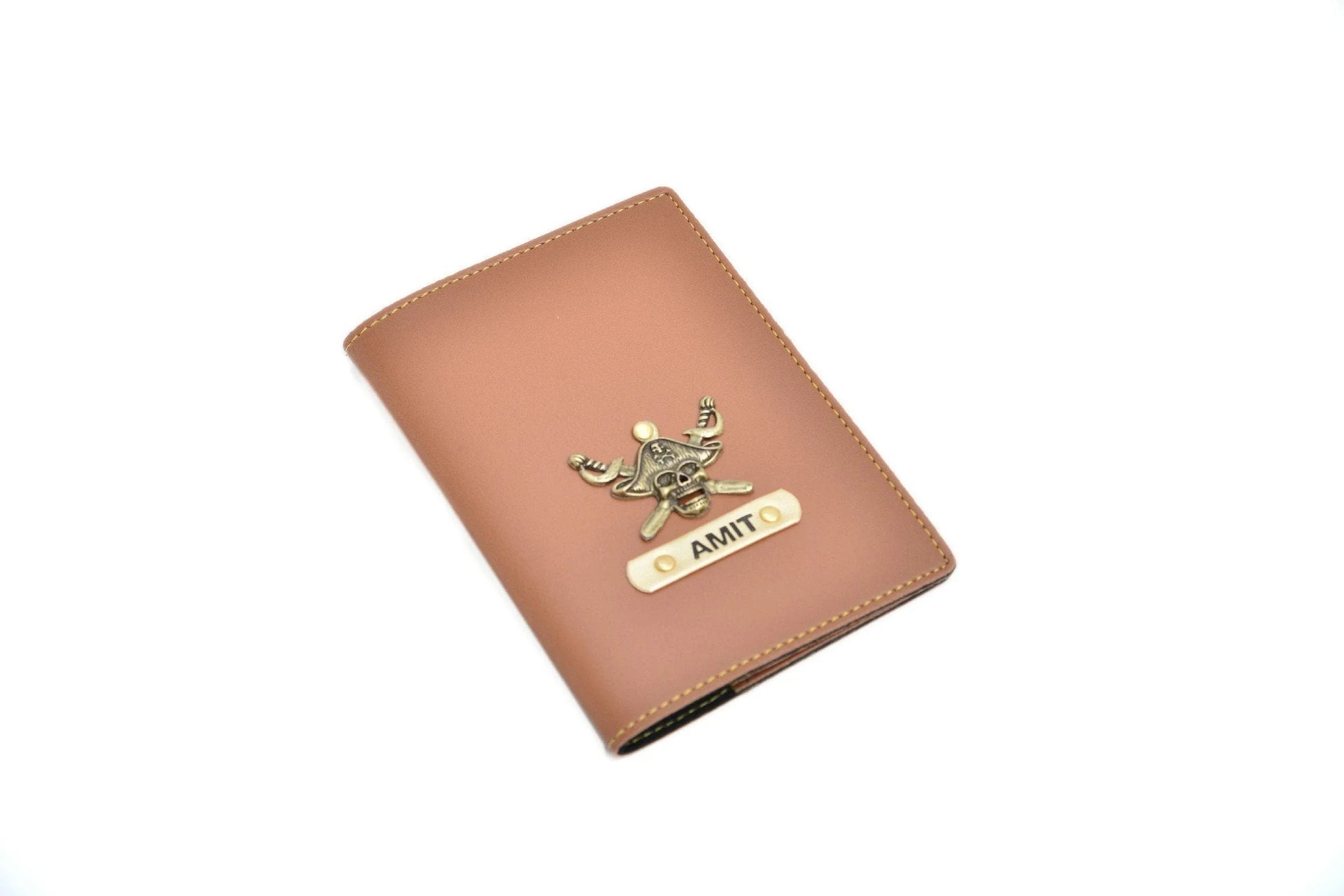 personalized-cb03-tan-customized-best-gift-for-boyfriend-girlfriend.Glam it up with our Personalized Unisex Custom Faux Leather Passport Cover that can be customized as per your needs!   Just tell us your name, your favourite trinket, and your preferred colour and VOILA! Presenting your custom-made leather passport cover with a splendid finish that makes your passport stand out! Not only is it good the see and touch, but also it protects your passport from all sorts of wear and tear. 
