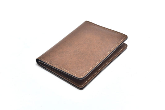 back view of Classy Leather Customised Passport Cover with Charm- 