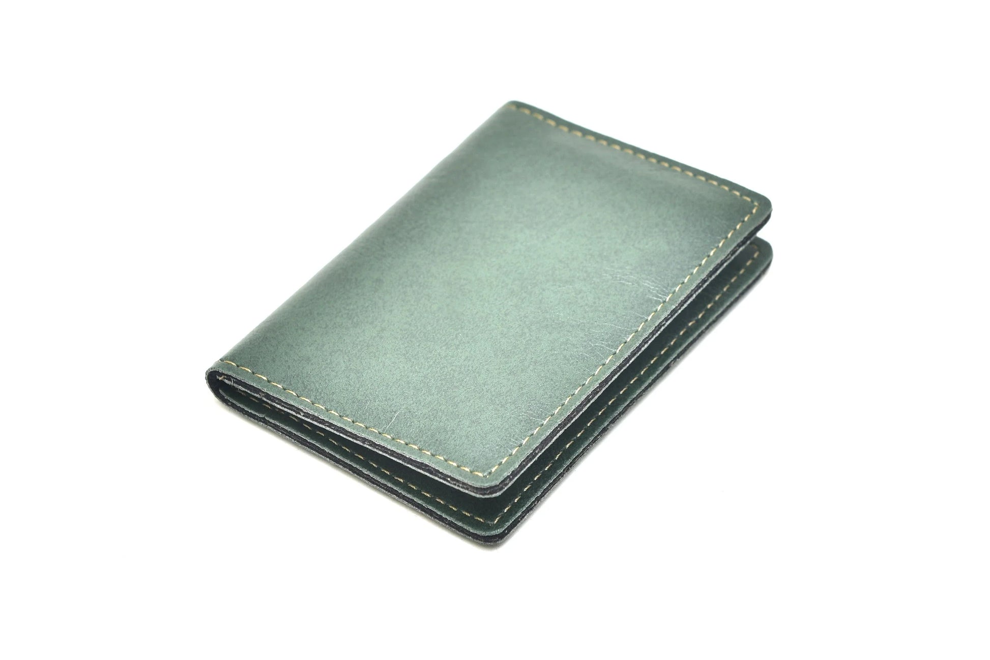 back view of Classy Leather Customised Passport Cover with Charm- 