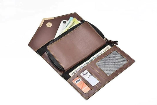 personalized lady wallet open look