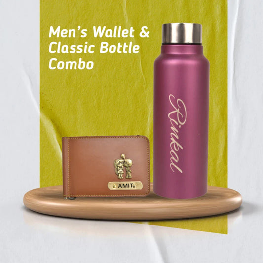 personalized perfect money clip and water bottle