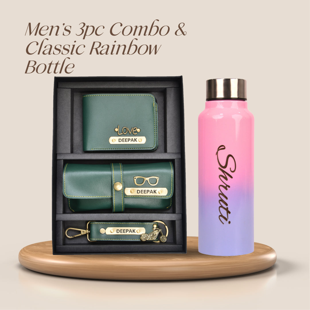 personalized perfect water bottle combo for boys and men's