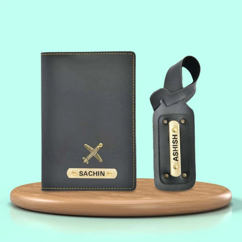 Personalized traveling combo with name and charm for men & Women.