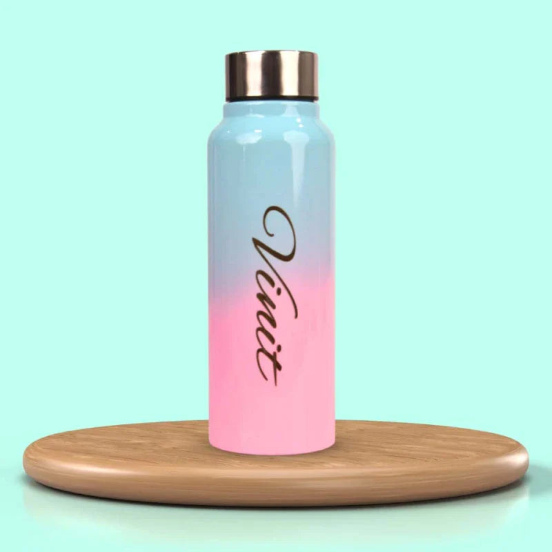 personalized multi-color water bottle