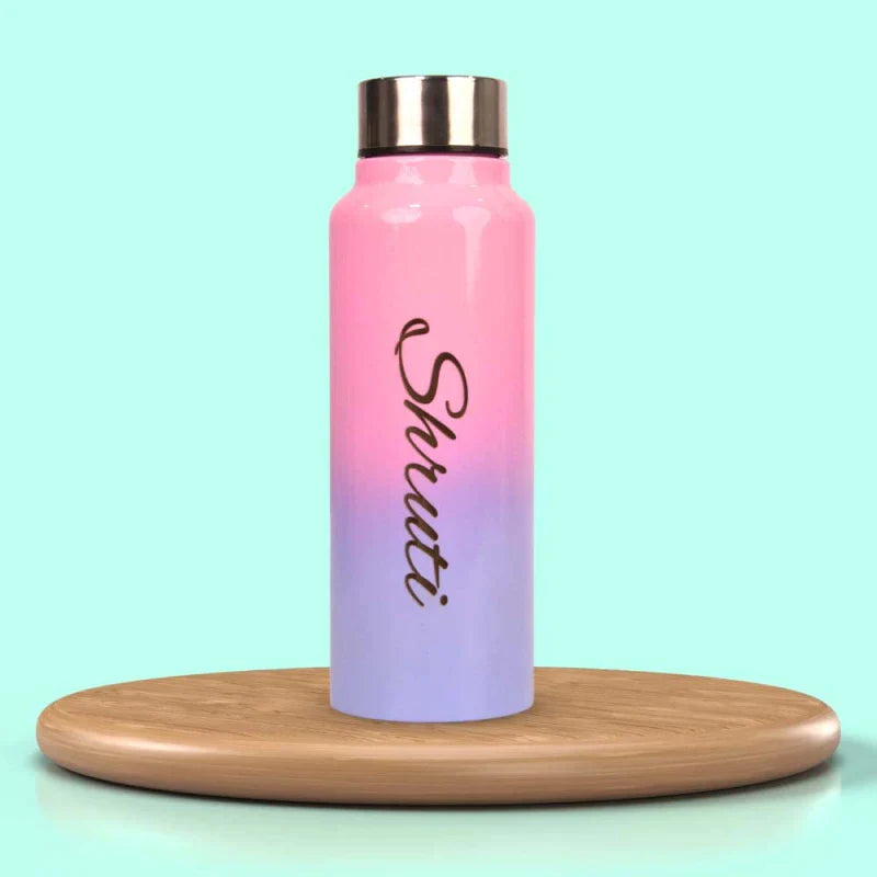 personalized perfect tote bag and multicolor water bottle