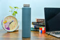 Get this black glossy personalized bottle made from high quality stainless steel to carry lie juices and drinks safely