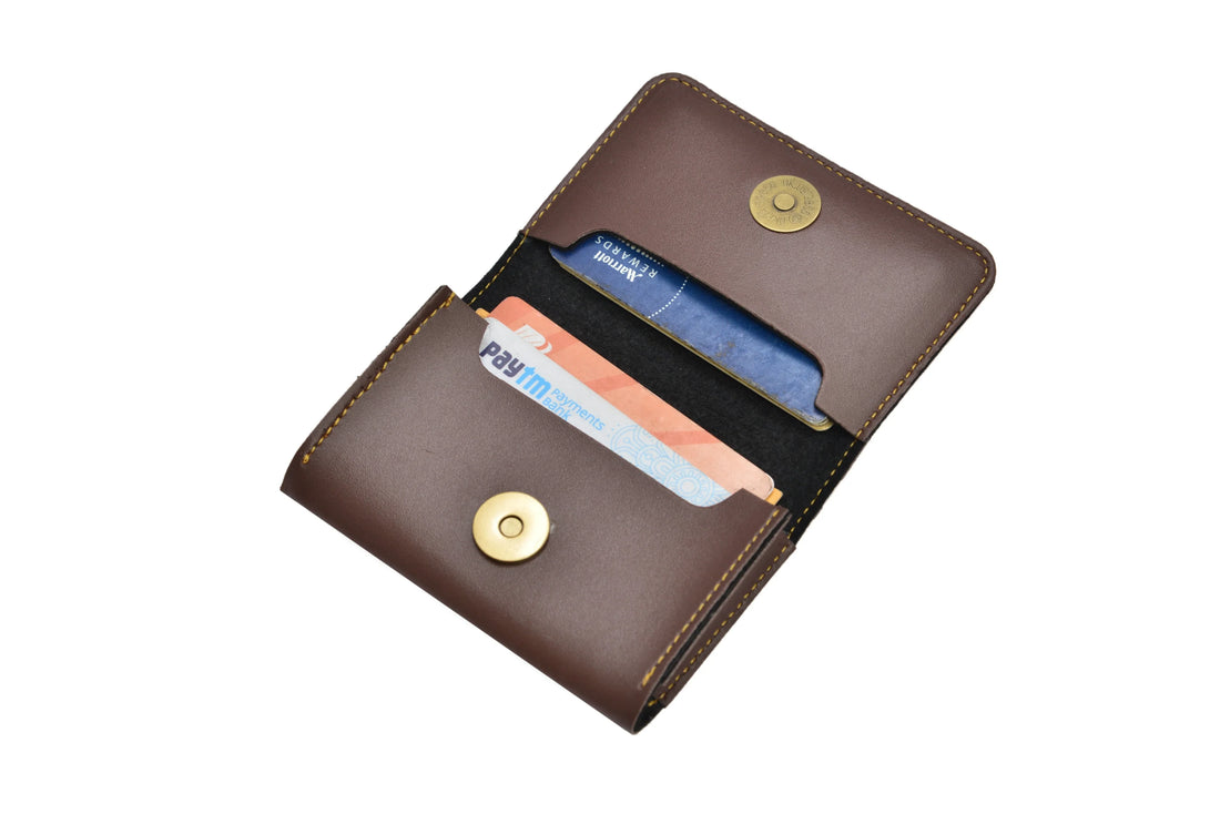 Store and protect your business cards in this compact and durable holder.