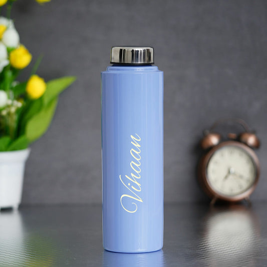 Personalised Voilet Classic Smart Bottle (1 Litre), Stainless Steel Mug & All in One Men's Combo (3 pcs) - Wine