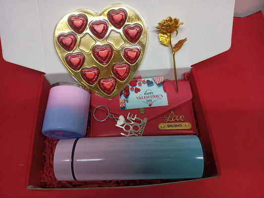 "This Valentine's Day, show your love with this stylish and sentimental combo. Filled with hand-picked gifts and beautiful touches, this combo is the perfect way to show your special someone just how much they mean to you."