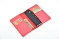 Personalized leaher passport cover with name & Charm.