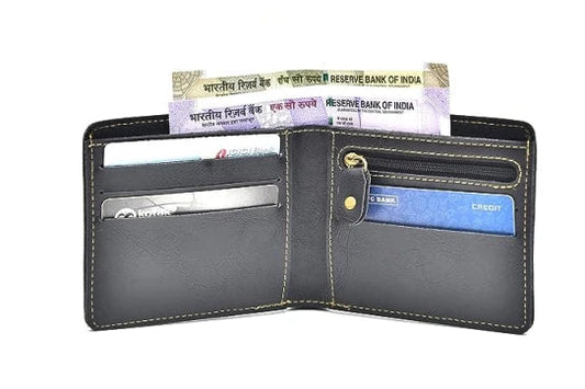 men's wallet open look