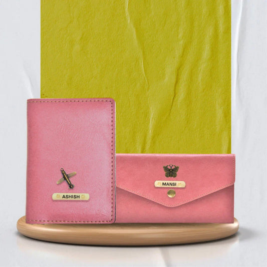 personalized perfect lady wallet and passport cover