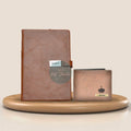 personalized perfect hard cover diary and men's wallet